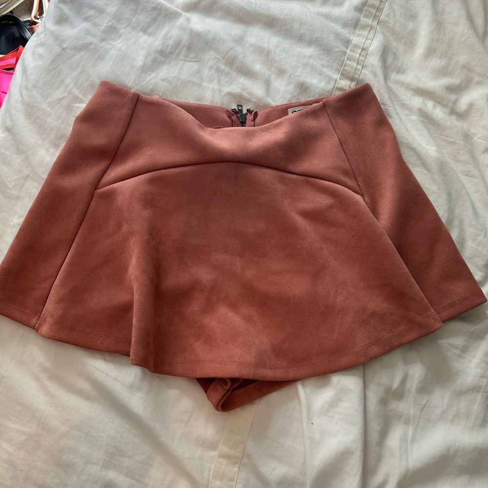 SEEK the label suede pink skort